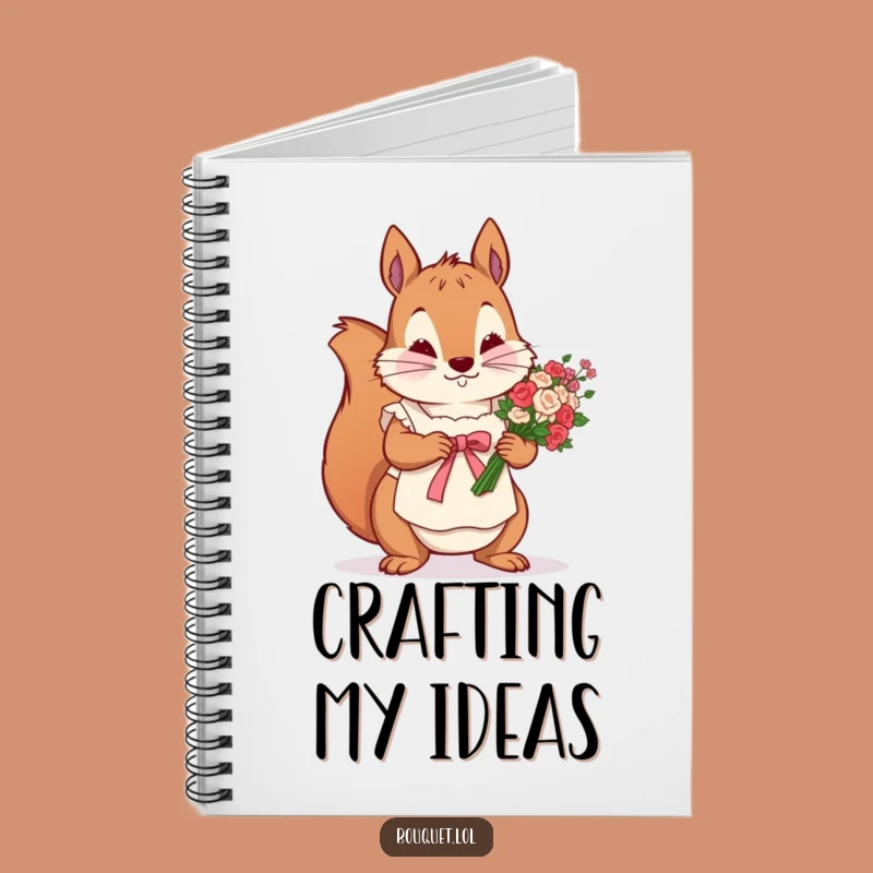 Funny Squirrel Florist Notebook: Detailed Notes, Ideal Funny Gift for Planners