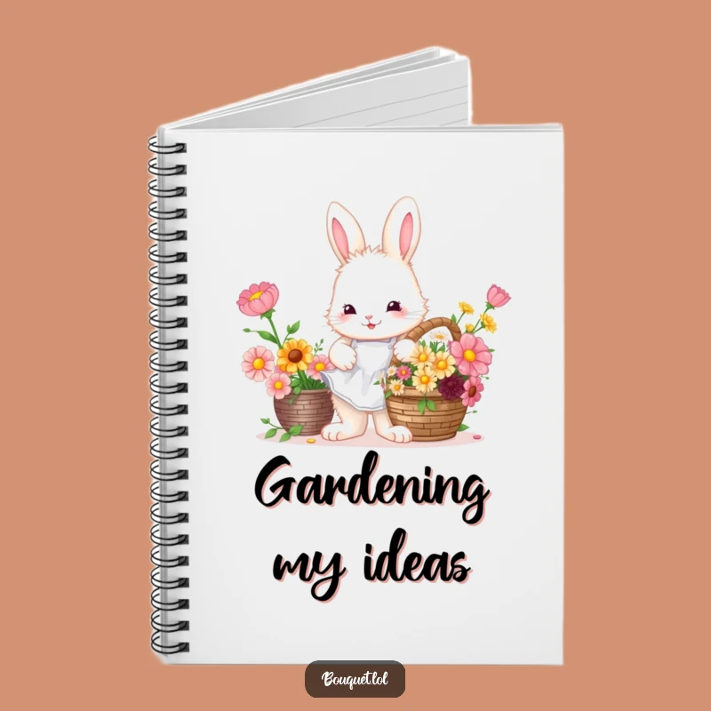 Funny Bunny Florist Notebook: Cute Flower Arranging Journal