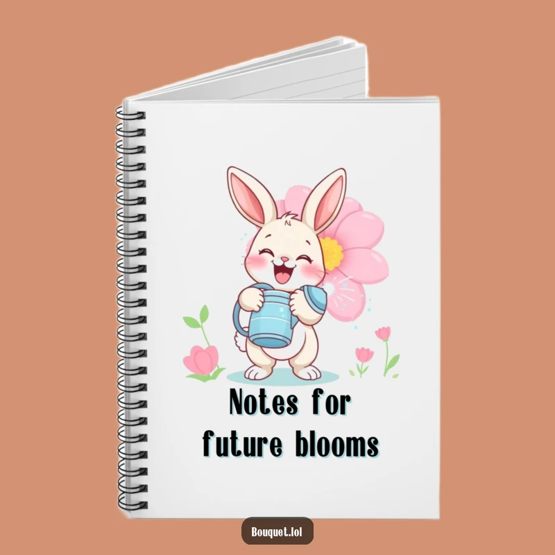 Funny Bunny Gardener Notebook: Playful Bloom Watering Journal, Perfect Gift!