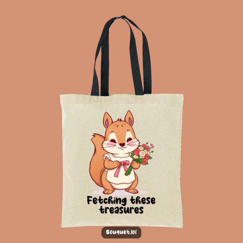 Funny Squirrel Florist Tote Bag: Meticulous Crafting, Eco-Friendly Funny Gift